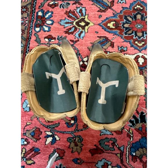 Tecovas Women's 7.5 Cowgirl Boot Cowboy The Sadie Suede Toasted Almond Brown - Picture 9 of 9